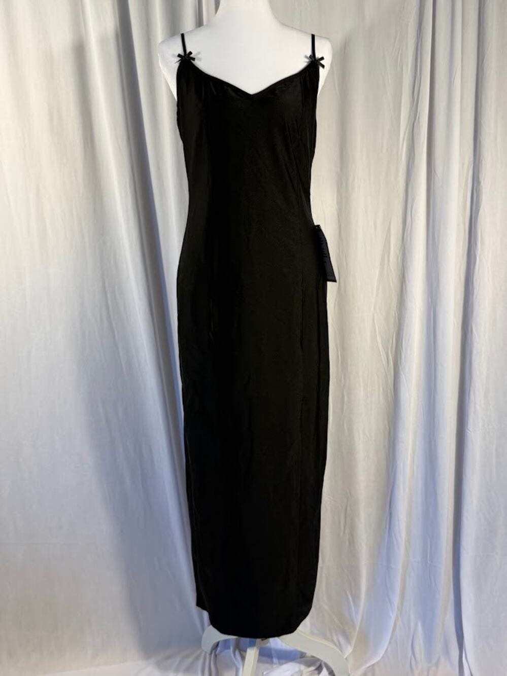 KATIA RAE Womens V-Neck Bodycon Knit Mi Black L